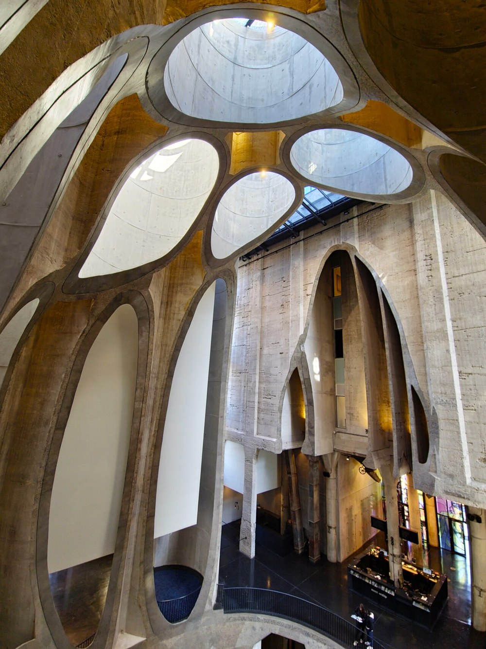 Vaulted concrete atrium at Zeitz MOCAA